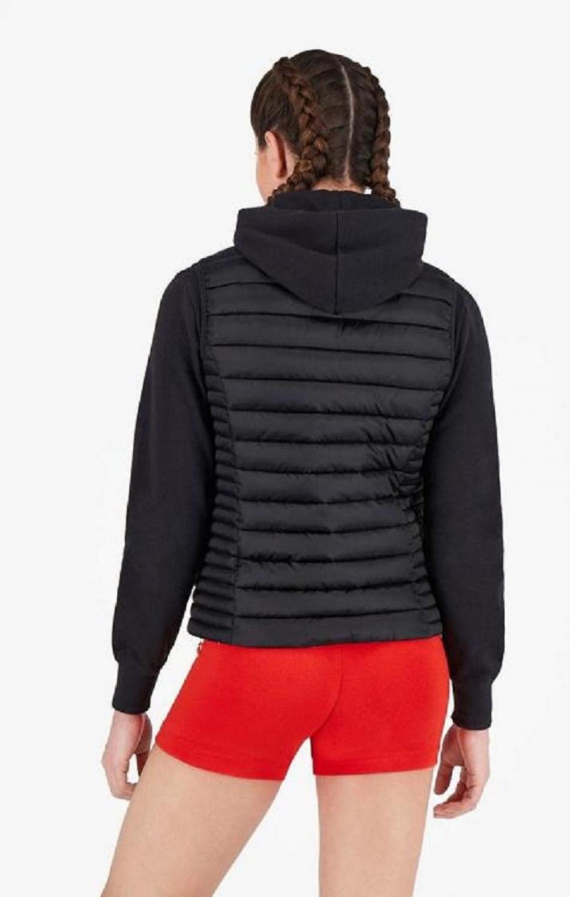 Vestes Champion Legere Rembourré Gilet Femme Noir | 9812-FUJHR