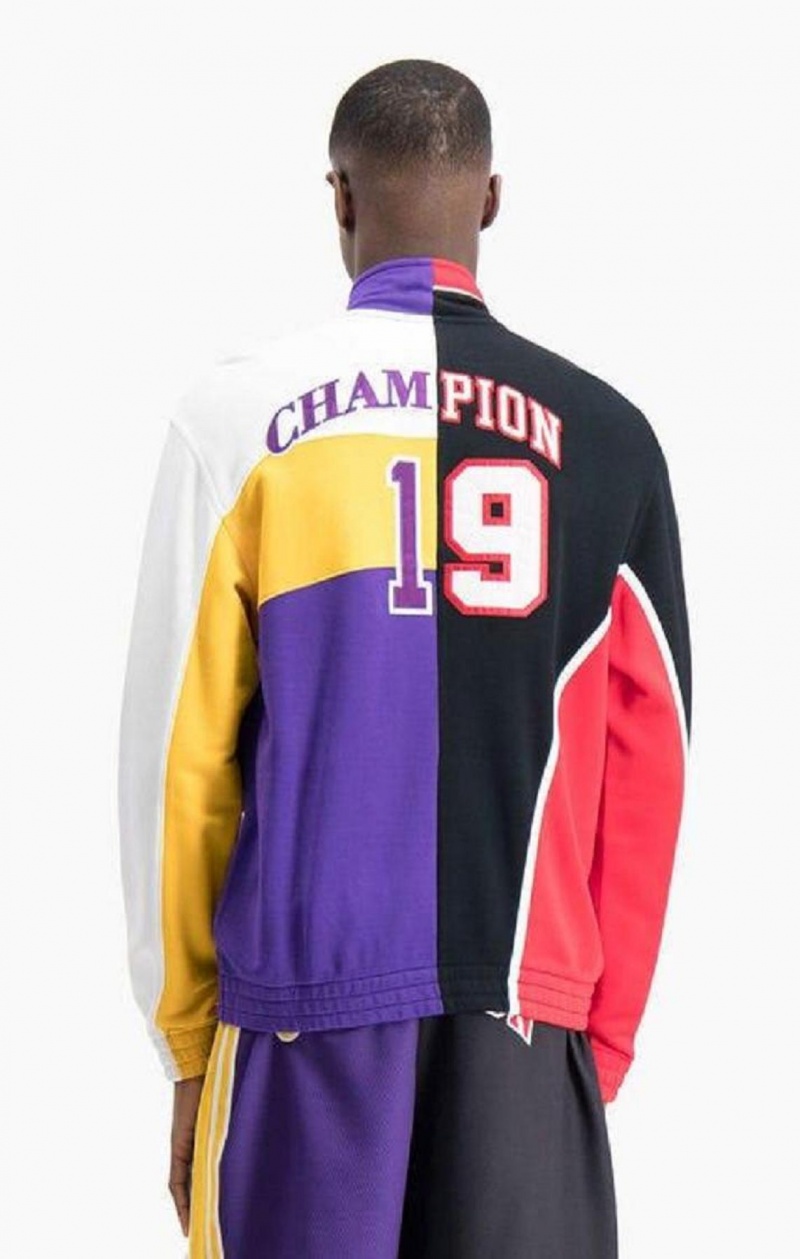 Vestes Champion NBMIX Patchwork 'Champion 19' Basketball Jacket Homme Noir | 8597-TPWIL