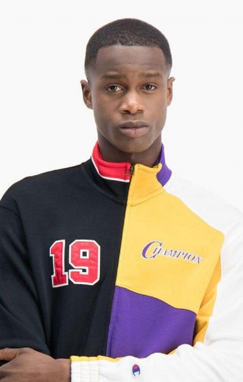 Vestes Champion NBMIX Patchwork 'Champion 19' Basketball Jacket Homme Noir | 8597-TPWIL