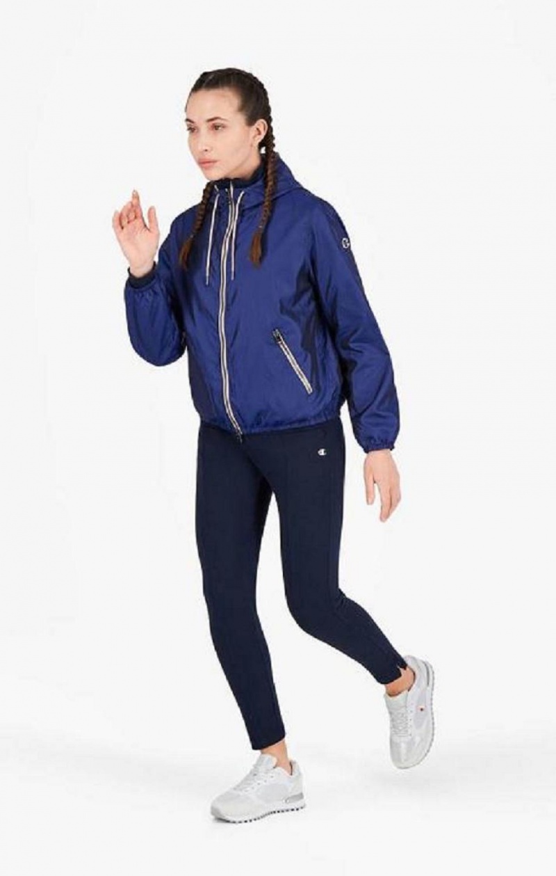 Vestes Champion Scuba Zip-Through Jacket Femme Bleu | 2581-BNLGF