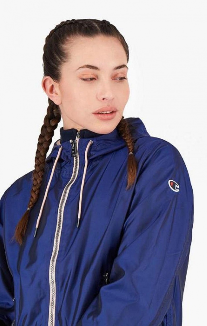 Vestes Champion Scuba Zip-Through Jacket Femme Bleu | 2581-BNLGF