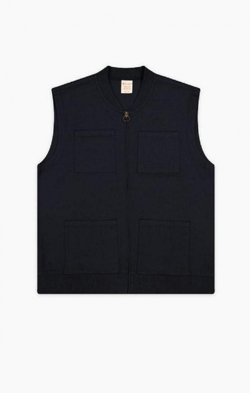 Vestes Champion Woven Utility Vest Homme Bleu Foncé | 7359-ROVMC