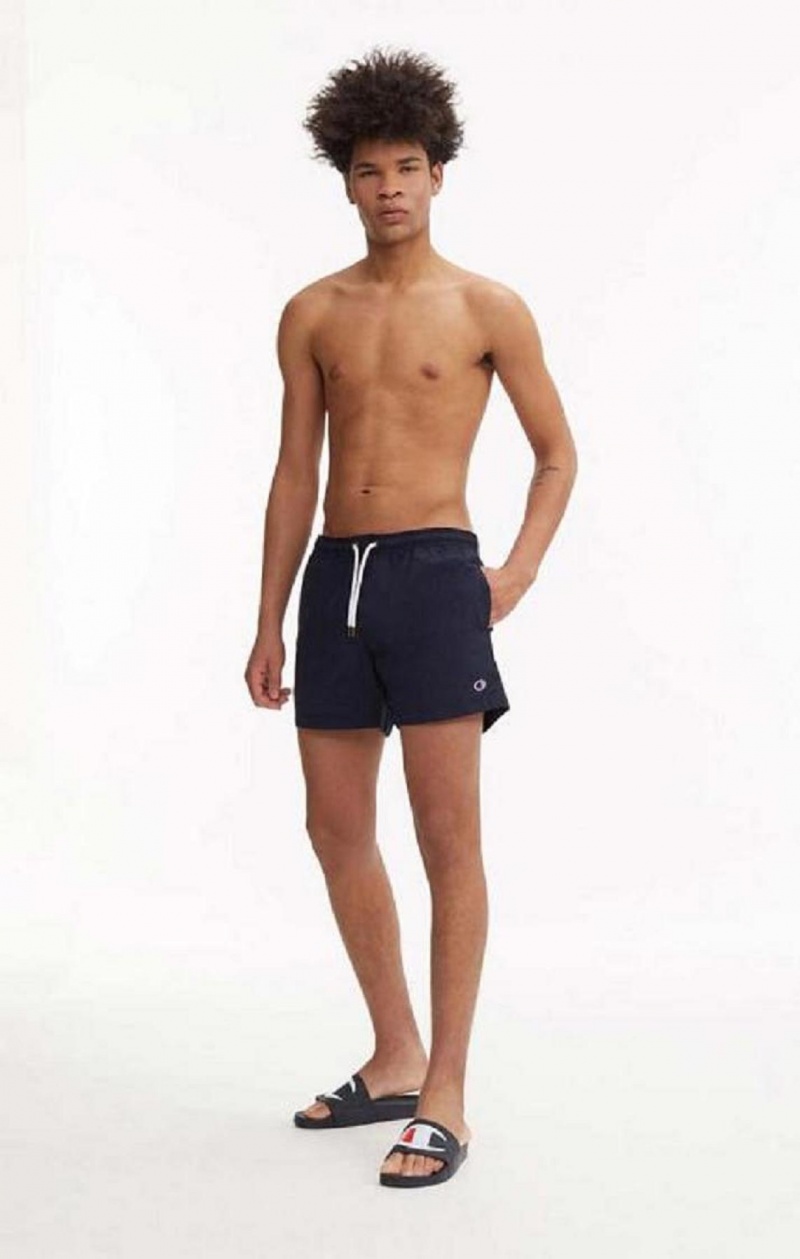 Vetement de Bain Champion Contrast Seam Detail Swim Shorts Homme Bleu Foncé | 1853-YJBTK