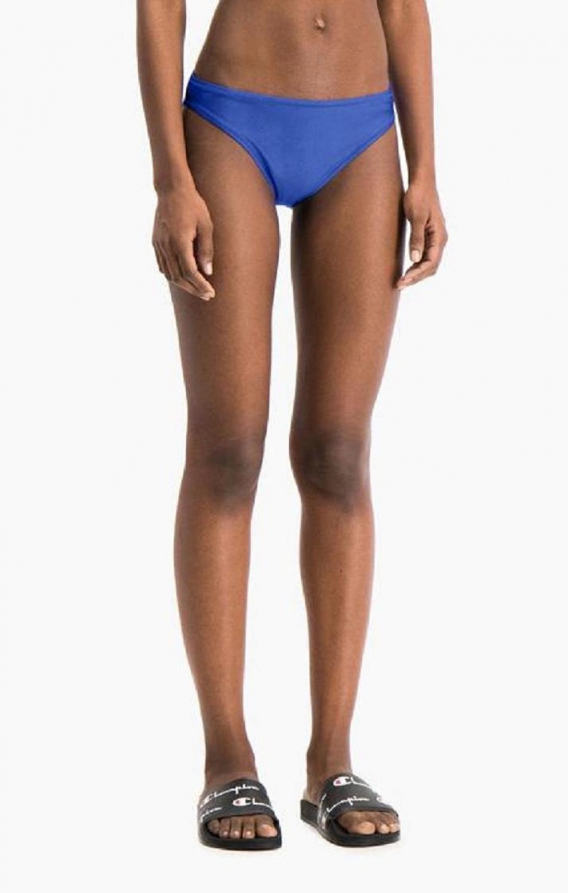 Vetement de Bain Champion High Leg Bikini Bottoms Femme Bleu | 4901-FNUET