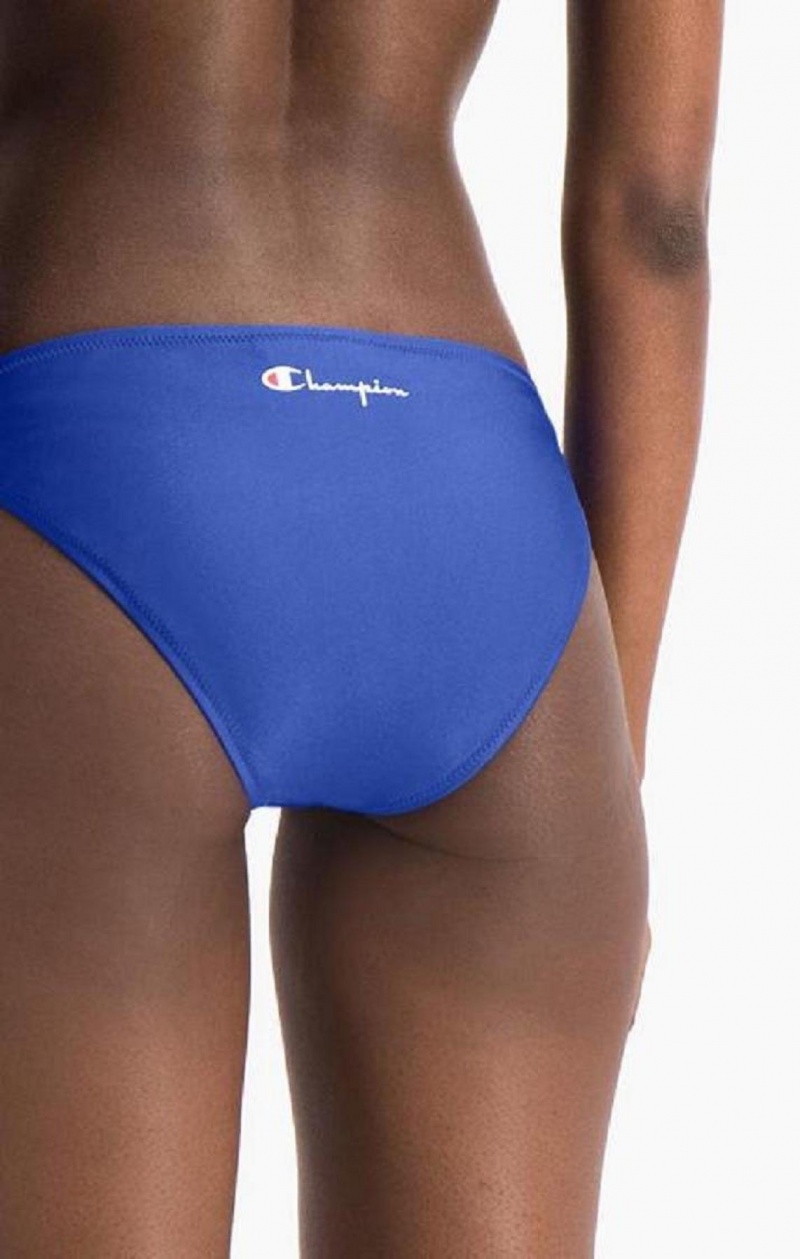 Vetement de Bain Champion High Leg Bikini Bottoms Femme Bleu | 4901-FNUET