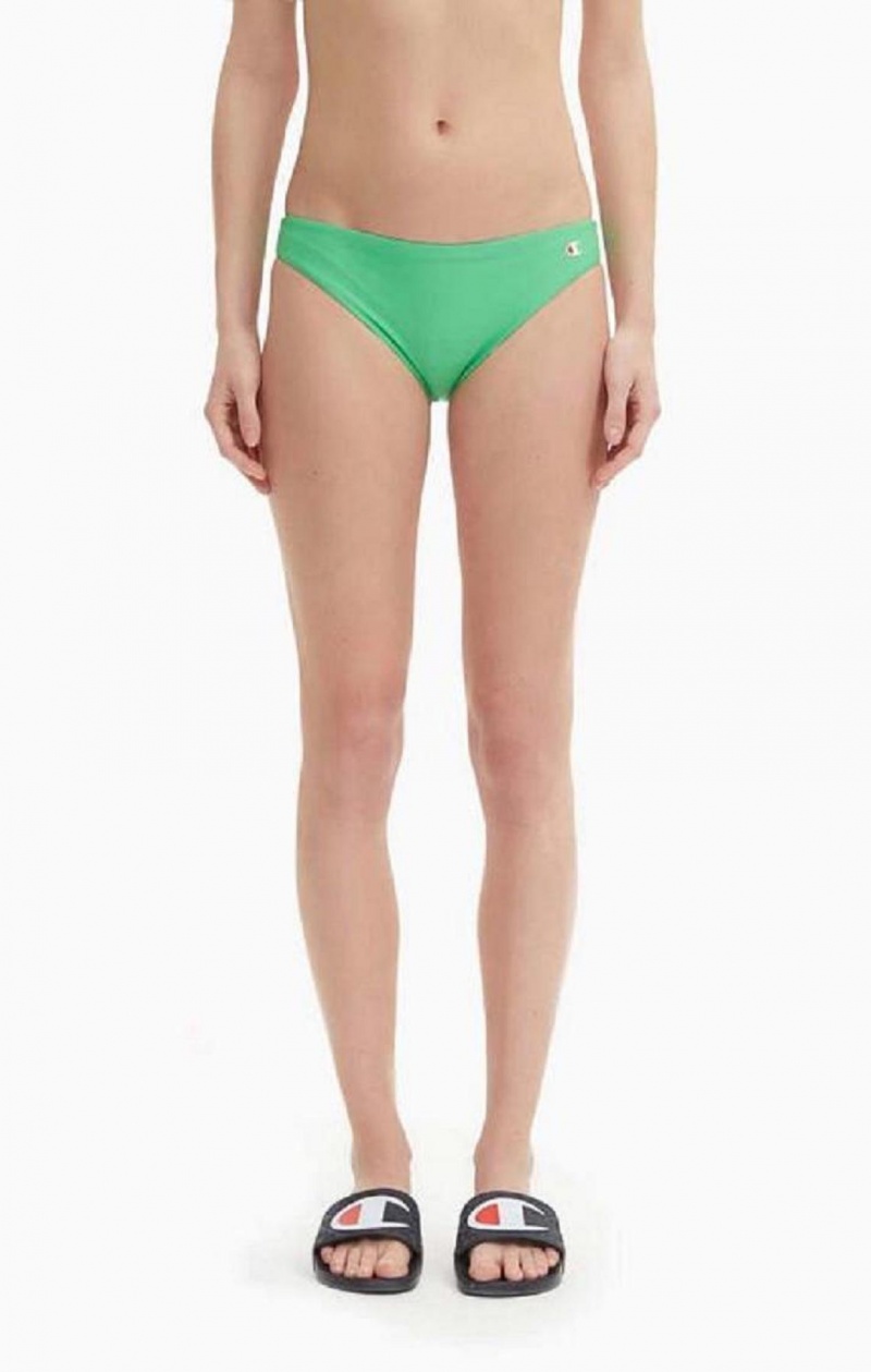 Vetement de Bain Champion Reversible \'C\' Logo Patch Bikini Bottoms Femme Vert | 4816-ZEDGW