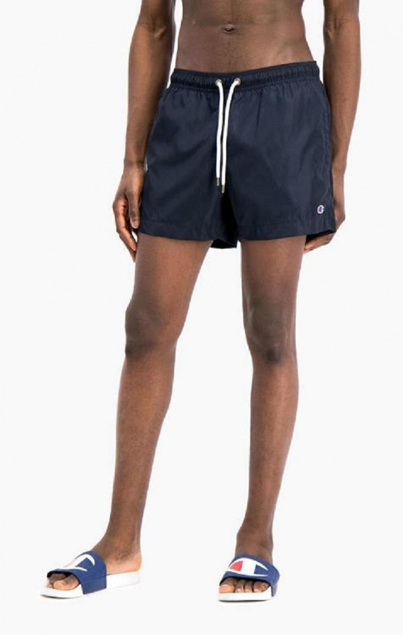 Vetement de Bain Champion Small C Logo Swim Shorts Homme Bleu Foncé | 1587-VPIBS