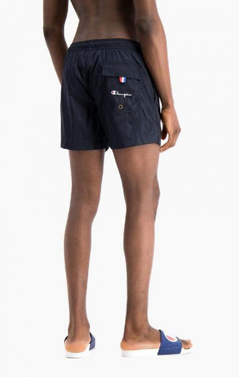 Vetement de Bain Champion Small C Logo Swim Shorts Homme Bleu Foncé | 1587-VPIBS