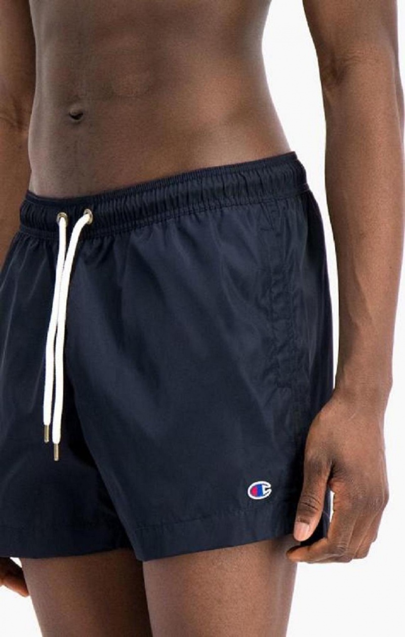 Vetement de Bain Champion Small C Logo Swim Shorts Homme Bleu Foncé | 1587-VPIBS